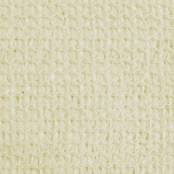 Guarda-sol HDPE triangular 3.6x3.6x3.6 m creme M 2