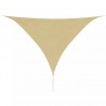Toldo de vela triangular tela Oxford beige 3.6x3.6x3.6 m 1