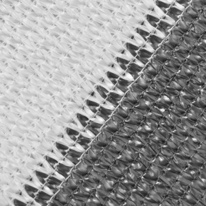 Tela varanda HDPE 75x400 cm antracite e branco H