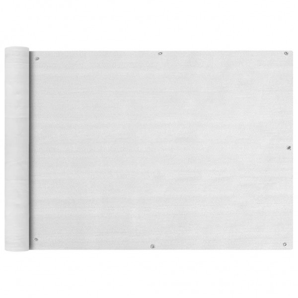 Toldo para balcón HDPE 75x400 cm blanco D