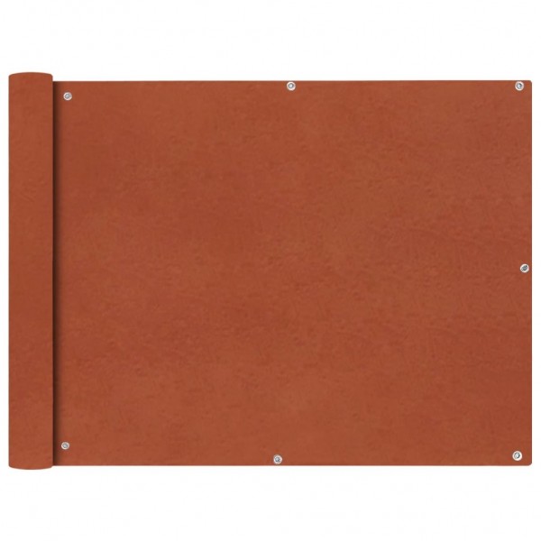 Toldo para balcón tela oxford 90x600 cm terracota D