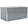 Jardinera elevada 160x80x77 cm acero galvanizado gris 2