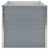 Jardinera elevada 160x80x77 cm acero galvanizado gris 4