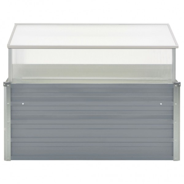 Invernadero 100x100x85 cm acero galvanizado gris M 2