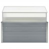 Invernadero 100x100x85 cm acero galvanizado gris 2