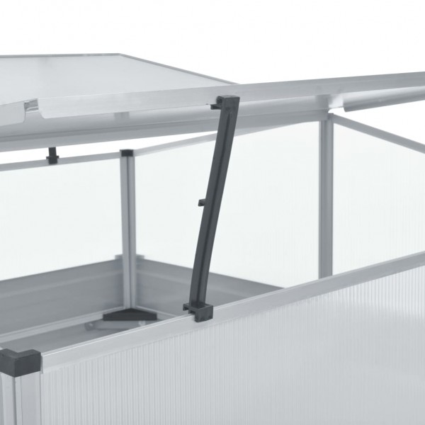 Invernadero 100x100x85 cm acero galvanizado gris M 5