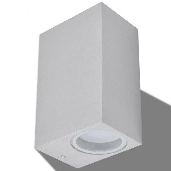 Lámpara de pared exterior 2 uds cuadrada ascendente/descendente M 3