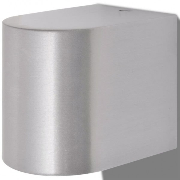 Lámpara de pared exterior 2 uds redonda descendente M 5