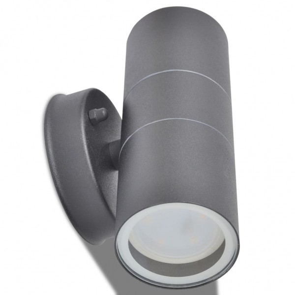 Candeeiros LED parede iluminação sup/inf exterior 2 pcs M 4