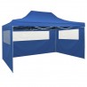Carpa pleglable Pop-up con 4 paredes 3x4.5 m azul 1