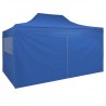 Carpa pleglable Pop-up con 4 paredes 3x4.5 m azul 5