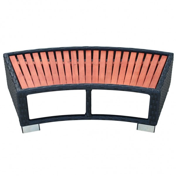 Degrau para spa em vime 92x45x25 cm preto M 3