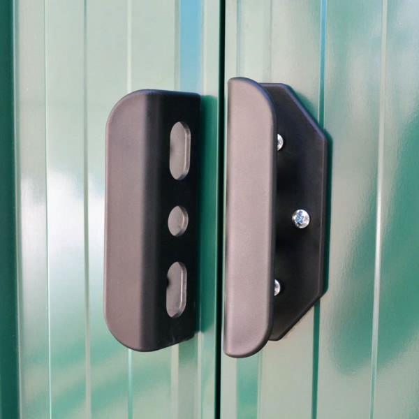 Caseta de jardín verde metal M 3