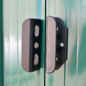 Abrigo de jardim metal verde 204x132x186 cm H