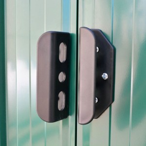 Abrigo de jardim metal verde 257x205x178 cm H