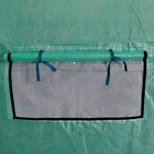 Estufa/túnel de polietileno portátil com estrutura em aço 18 m² H