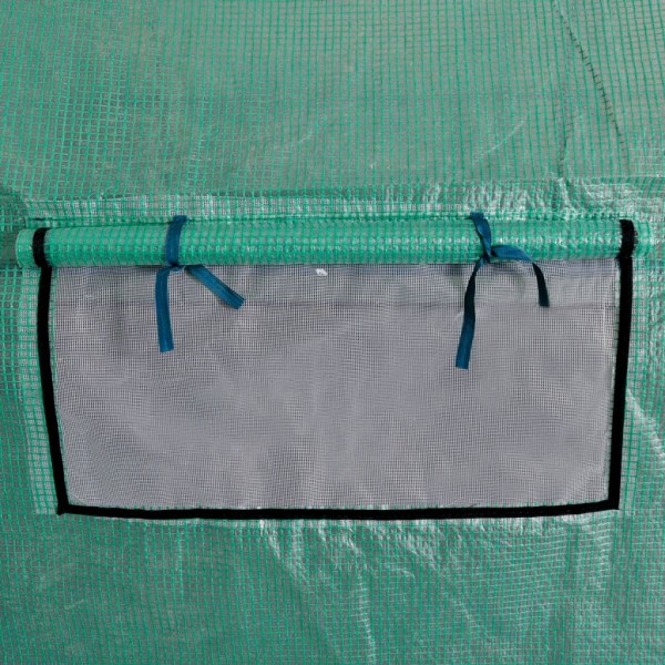 Estufa/túnel de polietileno portátil com estrutura em aço 18 m² M 2