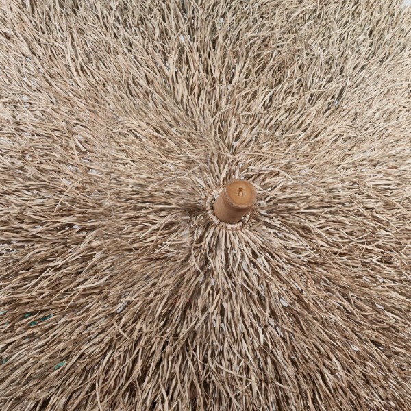 Guarda-sol de bambu com cobertura em folhas de bananeira 210 cm M 4