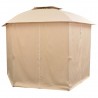 Tenda de jardim com cortinas hexagonal 360x265 cm 4