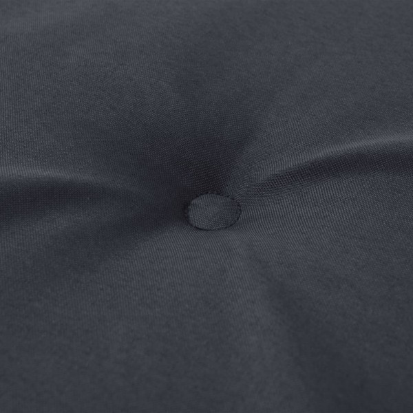 Cojín silla de jardín respaldo alto 2 uds tela gris 120x50x3 cm M 3