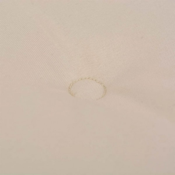 Almofadões para cadeiras altas de jardim 4 pcs tecido creme M 2