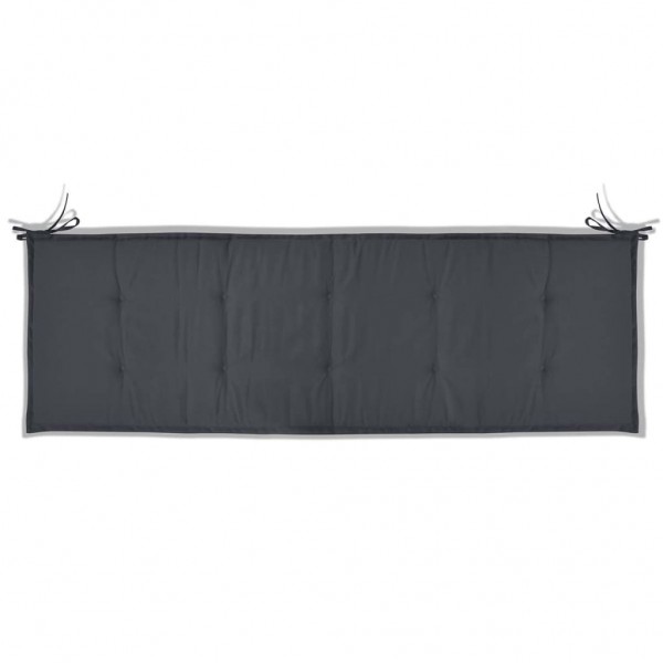 Cojín de banco de jardín tela Oxford gris antracita 150x50x3 cm M 4