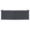 Cojín de banco de jardín tela Oxford gris antracita 150x50x3 cm 4