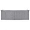 Almofadão p/ banco de jardim 150x50x4 cm tecido oxford cinza 4