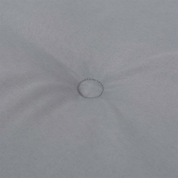 Almofadão p/ banco jardim 180x50x3 cm tecido oxford cinza M 3