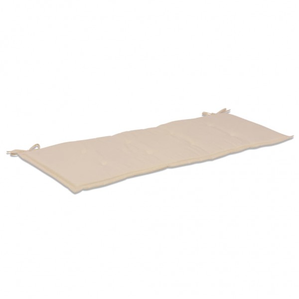 Almofadão p/ banco de jardim 120x50x3cm tecido oxford creme M 2