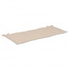 Cojín de banco de jardín tela Oxford crema 120x50x3 cm 2