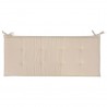Cojín de banco de jardín tela Oxford crema 120x50x3 cm 4