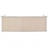 Cojín de banco de jardín tela Oxford blanco crema 150x50x3 cm 4