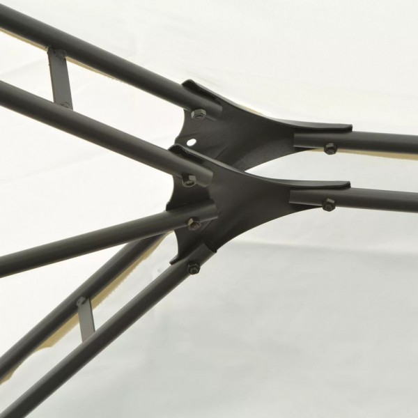 Tenda de jardim com cortinas 4x3 m branco M 3