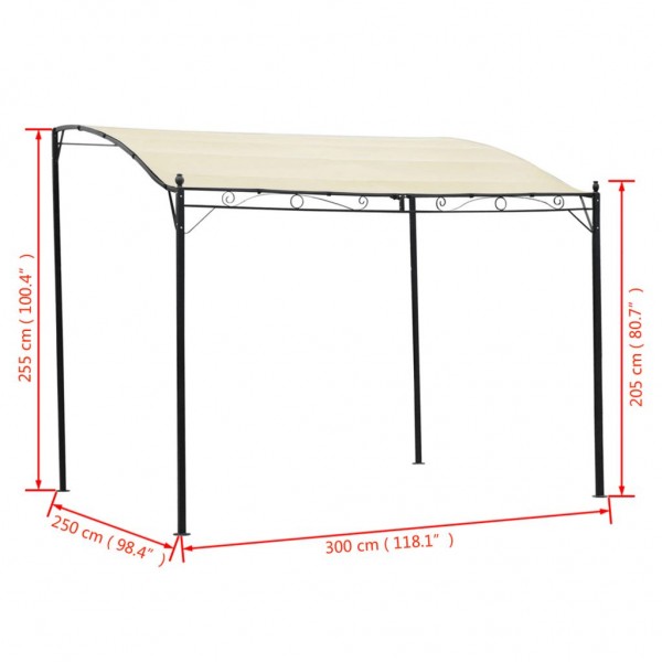Gazebo tecido branco nata M 5