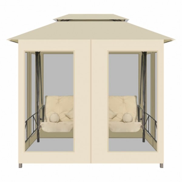 Gazebo com baloiço conversível branco nata M 2
