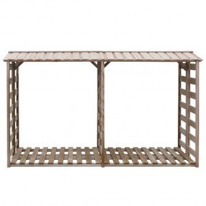 Caseta de lenha de pinho impregnada 300x90x176 cm H