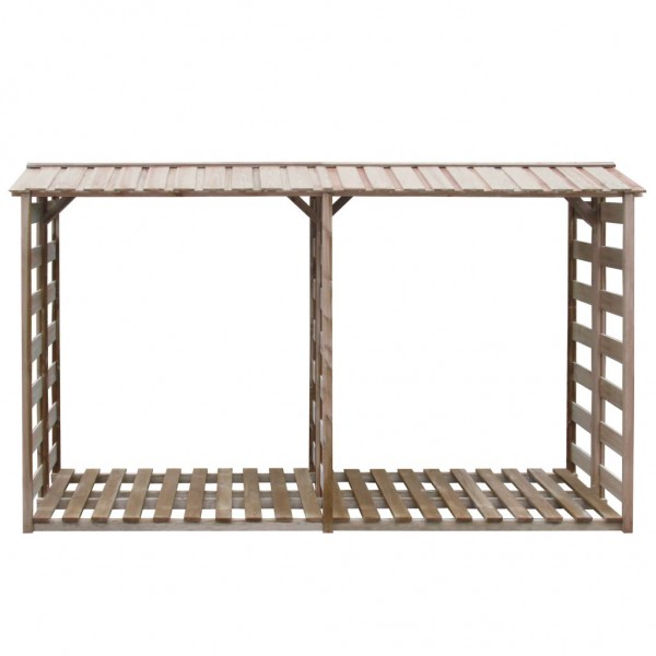 Caseta para leña madera de pino impregnada 300x90x176 cm M 2