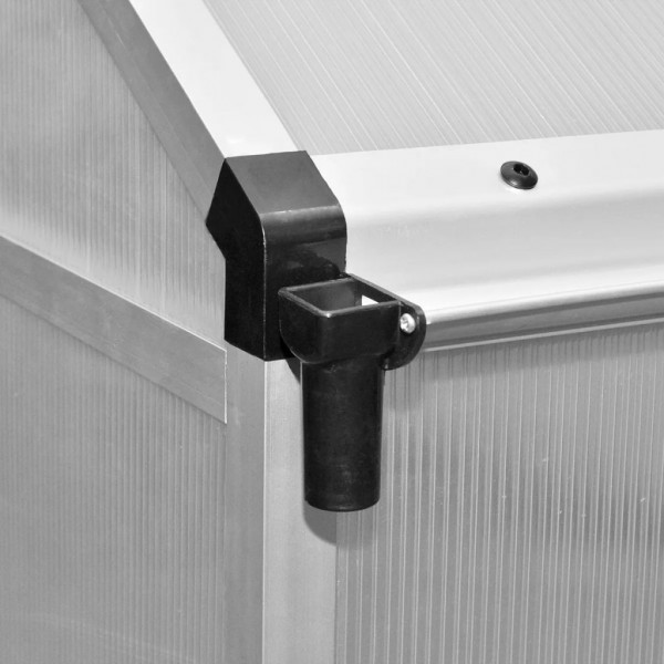 Invernadero de aluminio gris antracita 3.46 m² M 2