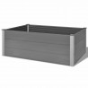 Arriate de WPC gris 150x100x54 cm 4