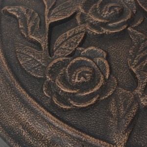 Base de sombrilla de resina redonda bronce 9 kg H