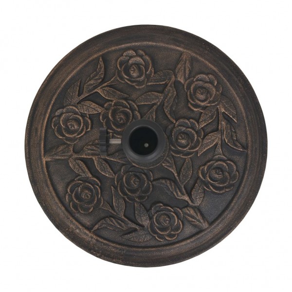 Base de sombrilla de resina redonda bronce 9 kg M 5