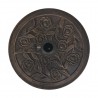 Base redonda para guarda-sol em resina bronze 9 kg 5