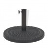 Base de sombrilla de resina redonda negro 14 kg 4