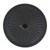 Base para guarda-sol em resina redondo preto 14 kg 5