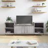 Mueble para TV madera contrachapada gris Sonoma 160x35x55 cm 1