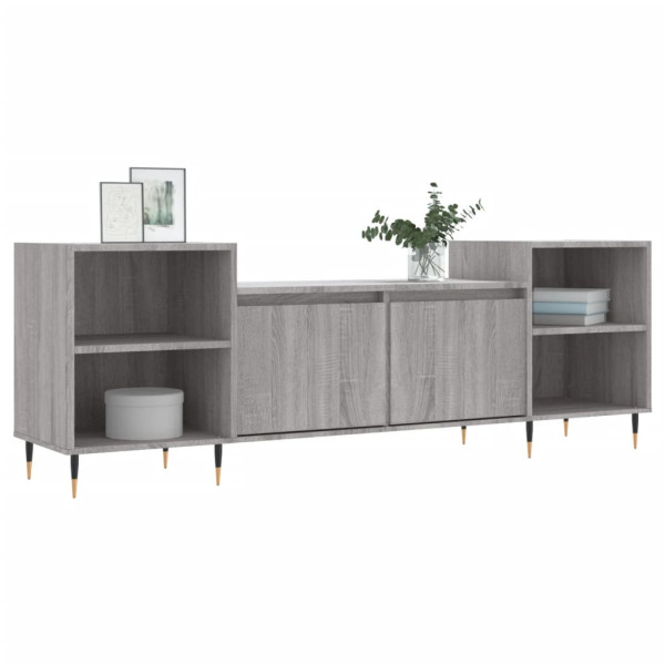 Mueble para TV madera contrachapada gris Sonoma 160x35x55 cm M 3