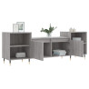 Mueble para TV madera contrachapada gris Sonoma 160x35x55 cm 4