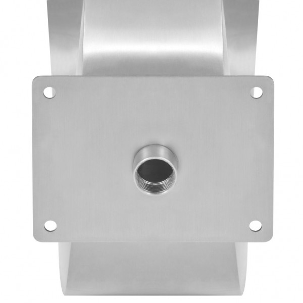 Fuente de piscina de acero inoxidable 50x30x53 cm plateada M 5