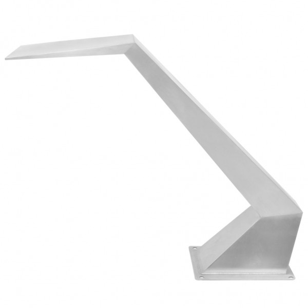 Fuente de piscina de acero inoxidable plateada 64x30x52 cm M 3